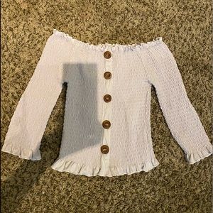 off shoulder long sleeve
